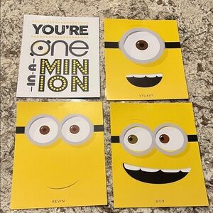 Minion Wall Art Set - Yellow and Black